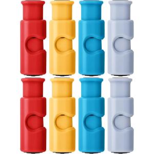 imageMr Pen Squeeze and Lock Bread Bag Clips 8 Pack Cool Autumn Colors Squeeze and Lock Bread Clips ReusableCandy Colors