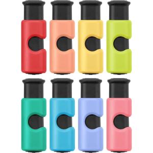 imageMr Pen Squeeze and Lock Bread Bag Clips 8 Pack Cool Autumn Colors Squeeze and Lock Bread Clips ReusableCrayon Colors
