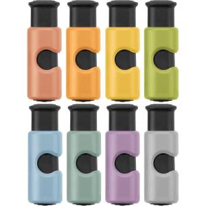 imageMr Pen Squeeze and Lock Bread Bag Clips 8 Pack Cool Autumn Colors Squeeze and Lock Bread Clips ReusableEarthy Colors