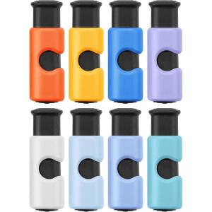 imageMr Pen Squeeze and Lock Bread Bag Clips 8 Pack Cool Autumn Colors Squeeze and Lock Bread Clips ReusableLavender Twilight