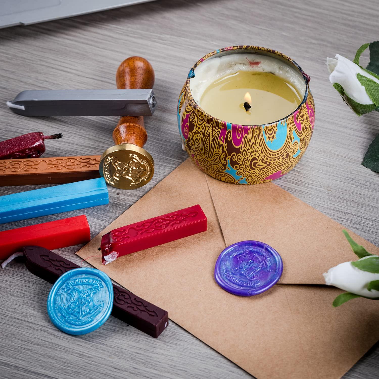imageSealing Wax 12 Pcs Assorted Colors Wax Sticks Sealing Wax Seal Sticks Wax Sticks for Stamp Seals Seal Wax Stamp Wax Envelope Sealer Wax