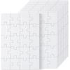 imageMr Pen Blank Puzzle 10 Pack 48Piece Rectangle ampamp 75Piece Heart Shaped All White Puzzle Blank Puzzles to Draw onWhite