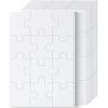 imageMr Pen Blank Puzzle 10 Pack 48Piece Rectangle ampamp 75Piece Heart Shaped All White Puzzle Blank Puzzles to Draw onWhite
