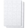 imageMr Pen Blank Puzzle 10 Pack 48Piece Rectangle ampamp 75Piece Heart Shaped All White Puzzle Blank Puzzles to Draw onWhite