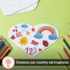 imageMr Pen Blank Puzzle 10 Pack 48Piece Rectangle ampamp 75Piece Heart Shaped All White Puzzle Blank Puzzles to Draw onWhite Heart