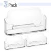 imageMr Pen Acrylic 3 Pack Plastic Business Card Holder Display Stand for Desk