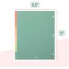 imageMr Pen Binder Dividers 6 Tab Dividers Pack of 2 Sets 12 Dividers Total Dividers Plastic Dividers for 3 Ring Binder Binder Dividers with Tabs Binder Tabs 3 Ring Binder DividersGreen