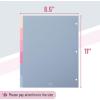 imageMr Pen Binder Dividers 6 Tab Dividers Pack of 2 Sets 12 Dividers Total Dividers Plastic Dividers for 3 Ring Binder Binder Dividers with Tabs Binder Tabs 3 Ring Binder DividersBlue
