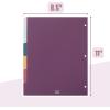 imageMr Pen Binder Dividers 6 Tab Dividers Pack of 2 Sets 12 Dividers Total Dividers Plastic Dividers for 3 Ring Binder Binder Dividers with Tabs Binder Tabs 3 Ring Binder DividersPurple