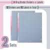 imageMr Pen Binder Dividers 6 Tab Dividers Pack of 2 Sets 12 Dividers Total Dividers Plastic Dividers for 3 Ring Binder Binder Dividers with Tabs Binder Tabs 3 Ring Binder DividersBlue