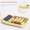 imageMr Pen Mechanical Switch Calculator 12 Digits Large LCD Display Beach Sand Calculator Big Buttons Mechanical Calculator Calculators Desktop Calculator Cute Calculator Aesthetic Calculator
