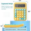 imageMr Pen Mechanical Switch Calculator 12Digits Large LCD Display Sunlit Shades Calculator Big Buttons Mechanical Calculator Calculators Desktop Calculator Cute Calculator Aesthetic Calculator