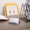 imageMr Pen Metal Mesh Business Card Holders 3 Pack Grey Business Card Holder for Desk Metal Business Card Holder Display Business Card Stand Desk Business Card Holder Desk Card HolderWhite