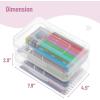 imageMr Pen Pencil Box 2 Pack Green ampamp Orange Plastic Pencil Box Case Pencil Case Crayon Box Pencil Case for Kids Clear Pencil Case Plastic Pencil Case Hard Pencil Case School Supply BoxClear