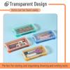 imageMr Pen Pencil Box 2 Pack Green ampamp Orange Plastic Pencil Box Case Pencil Case Crayon Box Pencil Case for Kids Clear Pencil Case Plastic Pencil Case Hard Pencil Case School Supply BoxOrange  Yellow  Green  Blue