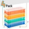 imageMr Pen Pencil Box 2 Pack Green ampamp Orange Plastic Pencil Box Case Pencil Case Crayon Box Pencil Case for Kids Clear Pencil Case Plastic Pencil Case Hard Pencil Case School Supply BoxOrange  Yellow  Green  Blue