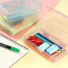 imageMr Pen Pencil Box 2 Pack Green ampamp Orange Plastic Pencil Box Case Pencil Case Crayon Box Pencil Case for Kids Clear Pencil Case Plastic Pencil Case Hard Pencil Case School Supply BoxPink  Blue  Green