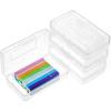 imageMr Pen Pencil Box 2 Pack Green ampamp Orange Plastic Pencil Box Case Pencil Case Crayon Box Pencil Case for Kids Clear Pencil Case Plastic Pencil Case Hard Pencil Case School Supply BoxClear