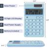 imageMr Pen Standard Function Calculator 12 Digits Small Calculator Light Blue Solar Calculator Pocket Calculator Simple Calculator Basic Office Calculators Solar Handheld CalculatorLight Blue