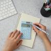 imageMr Pen Standard Function Calculator 12 Digits Small Calculator Light Blue Solar Calculator Pocket Calculator Simple Calculator Basic Office Calculators Solar Handheld CalculatorLight Blue