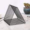 imageMr Pen Triangle Wire Magazine Holder 9 Slots 2 Pack Triangle Desk Organizers Metal Wire Magazine Holder Vinyl Holder Magazine Holder for Desk Vinyl Record Organizer Vinyl Rack Magazine Rack