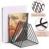 imageMr Pen Triangle Wire Magazine Holder 9 Slots 2 Pack Triangle Desk Organizers Metal Wire Magazine Holder Vinyl Holder Magazine Holder for Desk Vinyl Record Organizer Vinyl Rack Magazine Rack
