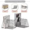 imageMr Pen Triangle Wire Magazine Holder 9 Slots 2 Pack Triangle Desk Organizers Metal Wire Magazine Holder Vinyl Holder Magazine Holder for Desk Vinyl Record Organizer Vinyl Rack Magazine Rack