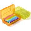 imageMr Pen Pencil Box 2 Pack Green ampamp Orange Plastic Pencil Box Case Pencil Case Crayon Box Pencil Case for Kids Clear Pencil Case Plastic Pencil Case Hard Pencil Case School Supply BoxGreen  Orange