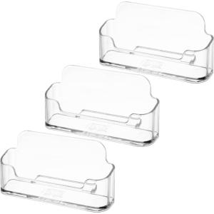 imageMr Pen Acrylic 3 Pack Plastic Business Card Holder Display Stand for Desk