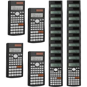 imageMr Pen Scientific Calculator  Solar Powered 2 Line Display Fraction ampamp Statistics Calculations for School College ampamp High School Use24 Pack