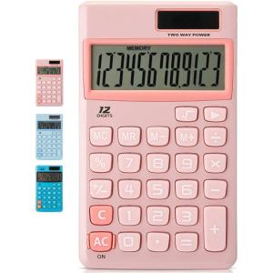 imageMr Pen Standard Function Calculator 12 Digits Small Calculator Light Blue Solar Calculator Pocket Calculator Simple Calculator Basic Office Calculators Solar Handheld CalculatorLight Pink
