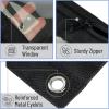 imageMr Pen 2 Pack Pencil Cases Pink and Yellow Flat Zipper Pouch for 3 Ring BinderBlack