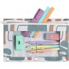 imageMr Pen 2 Pack Pencil Cases Pink and Yellow Flat Zipper Pouch for 3 Ring BinderForest Hues