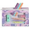 imageMr Pen 2 Pack Pencil Cases Pink and Yellow Flat Zipper Pouch for 3 Ring BinderPlum Blossom