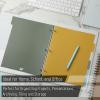 imageMr Pen 3 Ring Binder Dividers with Tabs 2 Sets 6 PackSet Letter Size Earthlight Colors Plastic 6 Tab Dividers for 3 Ring Binder with 12 pcs Labels