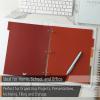 imageMr Pen 3 Ring Binder Dividers with Tabs 2 Sets 6 PackSet Letter Size Spice Blend Colors Plastic 6 Tab Dividers for 3 Ring Binder with 12 pcs Labels