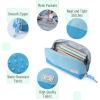 imageMr Pen Fabric Pencil Case Pouch Blue Triangular Shape Pencil PouchBlue