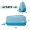 imageMr Pen Fabric Pencil Case Pouch Blue Triangular Shape Pencil PouchBlue
