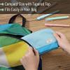 imageMr Pen Fabric Pencil Case Pouch Blue Triangular Shape Pencil PouchBlue