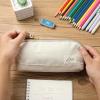 imageMr Pen Fabric Pencil Case Pouch Blue Triangular Shape Pencil PouchBrown