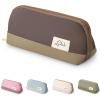 imageMr Pen Fabric Pencil Case Pouch Blue Triangular Shape Pencil PouchBrown
