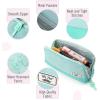 imageMr Pen Fabric Pencil Case Pouch Blue Triangular Shape Pencil PouchMint Green
