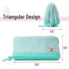 imageMr Pen Fabric Pencil Case Pouch Blue Triangular Shape Pencil PouchMint Green