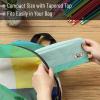 imageMr Pen Fabric Pencil Case Pouch Blue Triangular Shape Pencil PouchMint Green