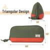 imageMr Pen Fabric Pencil Case Pouch Blue Triangular Shape Pencil PouchOlive Green  Orange