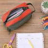 imageMr Pen Large Capacity Pencil Bag Blue Pencil Pouch School ampamp College Pencil CaseOlive Green  Orange