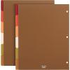 imageMr Pen 3 Ring Binder Dividers with Tabs 2 Sets 6 PackSet Letter Size Spice Blend Colors Plastic 6 Tab Dividers for 3 Ring Binder with 12 pcs Labels