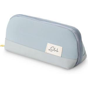 imageMr Pen Fabric Pencil Case Pouch Blue Triangular Shape Pencil PouchLight Blue