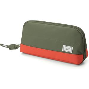 imageMr Pen Fabric Pencil Case Pouch Blue Triangular Shape Pencil PouchOlive Green  Orange