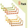 imageMr Pen Space Saving Hangers for Clothes 8 pcs Autumn Colors Plastic Multi Clothes Hangers Space Saving 5 Slots 360 Rotating Hooks